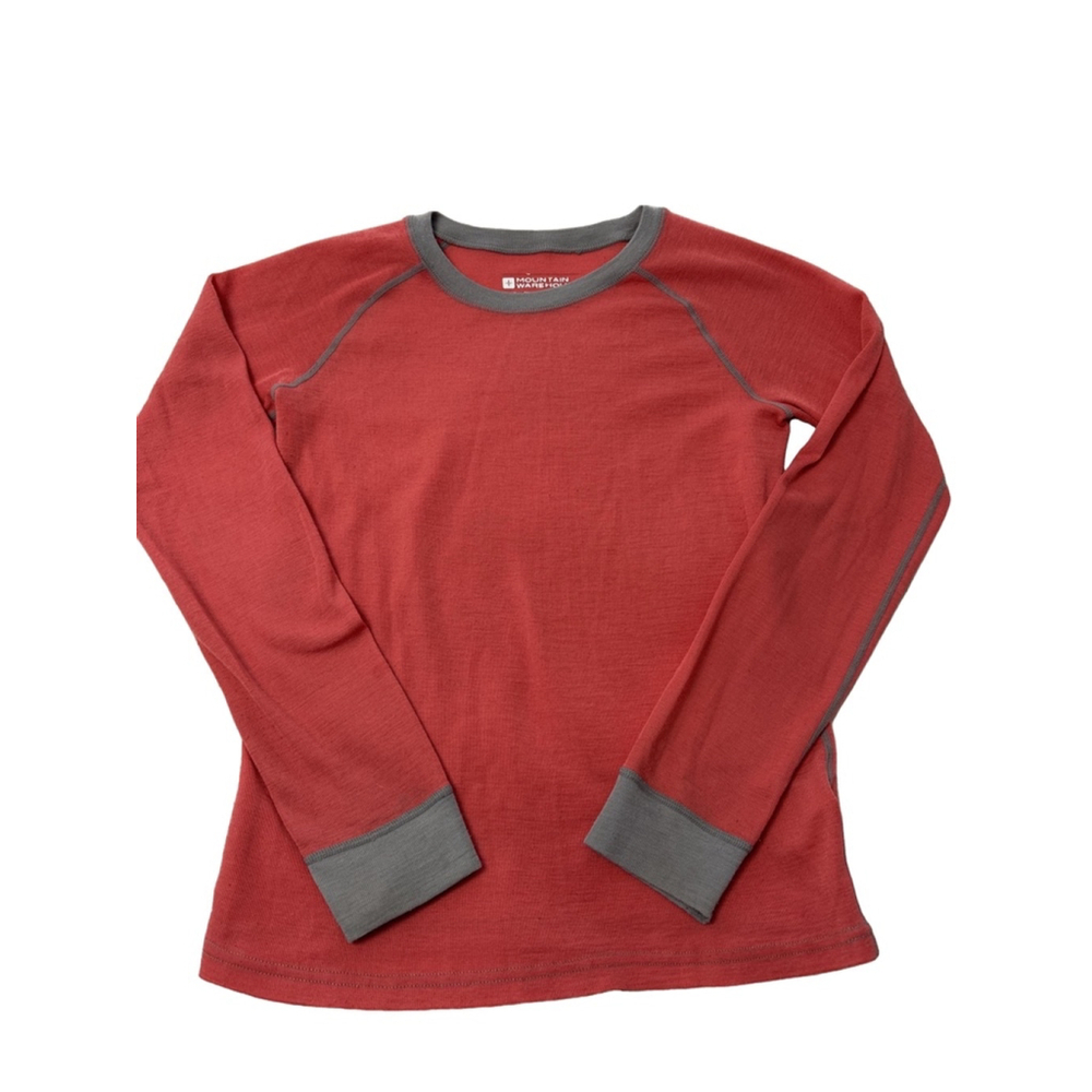 Set of 2 Girls Mountain Warehouse Long Sleeve Top Size 11/12 Red Gray, purple bl
